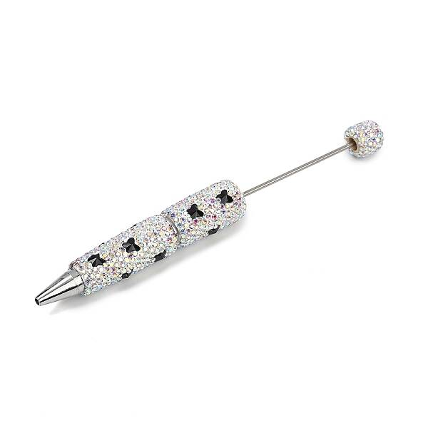Polymer Clay Rhinestones Ball-Point Pen