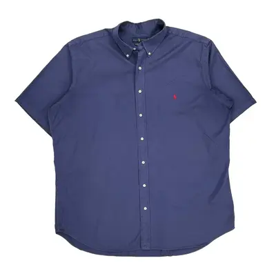 Ralph Lauren Tall Short Sleeve Shirt - 2XL Blue Cotton
