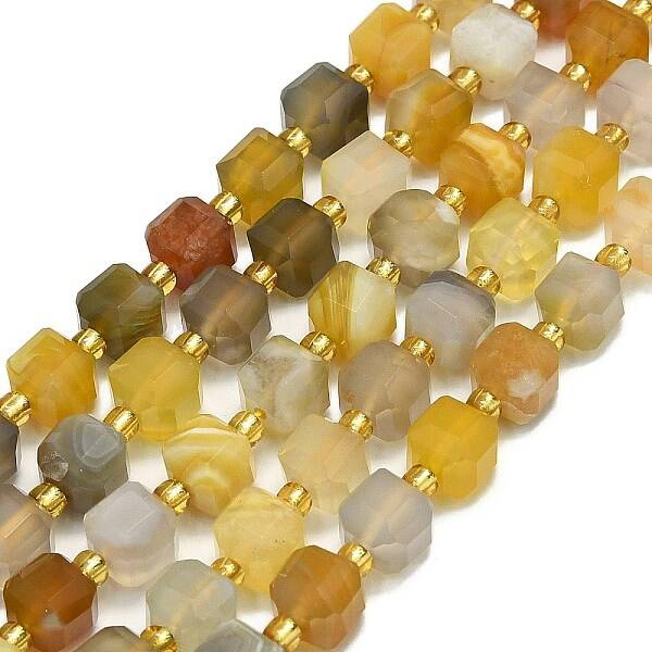 Natural Botswana Agate Beads Strand