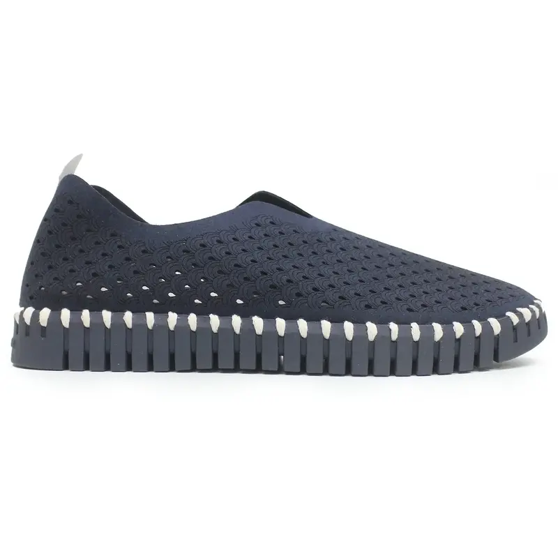 Ilse Jacobsen Tulip 3977 Nylon Polyurethane Women's Loafers Shoes - Dark Indigo Dark Indigo - Size:US 7 Women