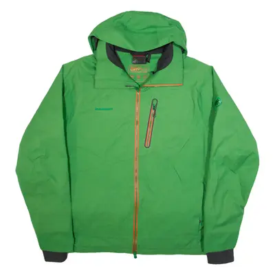 MAMMUT Mens Ski Coat Green Hooded XL