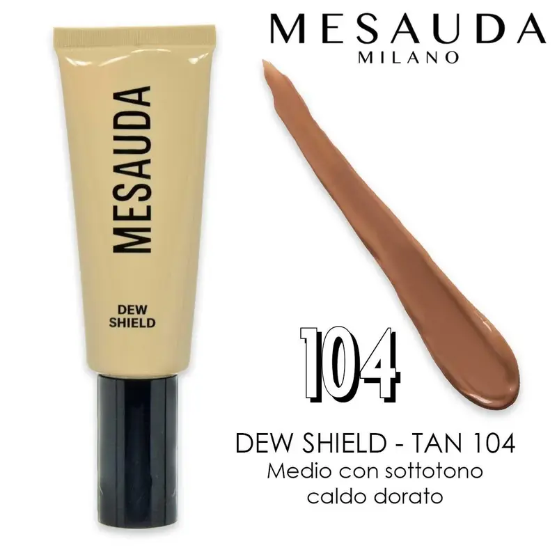 Mesauda dew shield bb cream 104 colored moisturizing and protective with spf 20