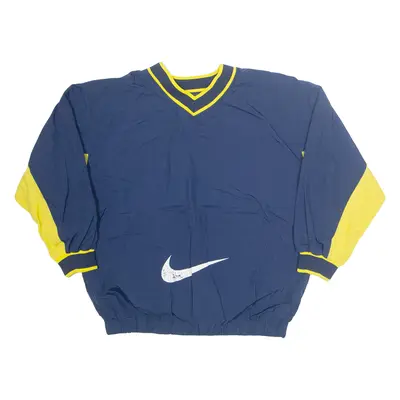 NIKE Boys Pullover Jacket Blue Nylon L