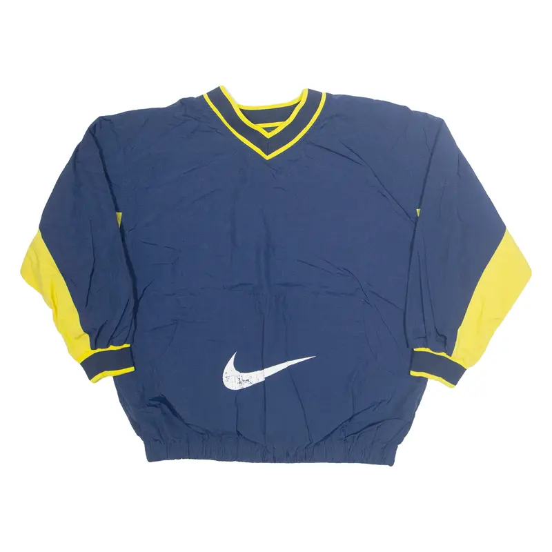 NIKE Boys Pullover Jacket Blue Nylon L