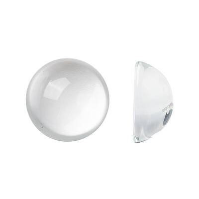 Transparent Half Round Glass Cabochons