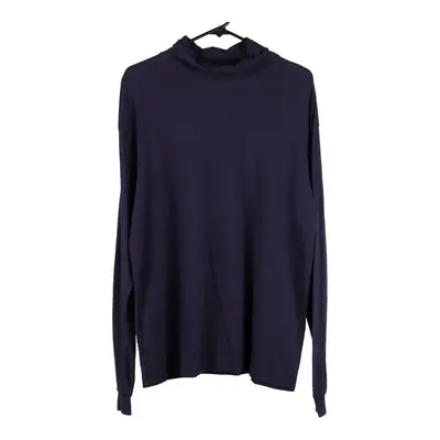 Eddie Bauer Rollneck - XL Blue Cotton