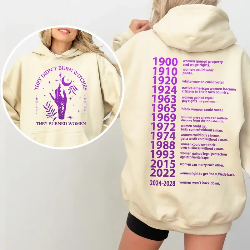 Feminist Shirt, 2024-2028 Women Won't Back Down, They Didn't Burn Witches They Burned Women Shirt, Women's Rights Shirt, Vote...
