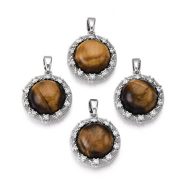 Natural Tiger Eye Pendants