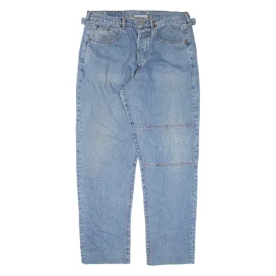 J TAVERNITI Mens Jeans Blue Regular Straight W34 L31