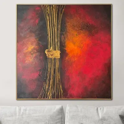 Original Colorful Paintings On Canvas Creative Energy Textured Artwork Modern Oil Painting Abstract Wall Art for Living Room ...
