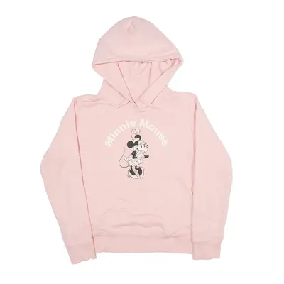 DISNEY Minnie Mouse Hoodie Pink Pullover Girls XL