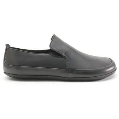 Vivobarefoot Opanka II Leather Women's Slip On Shoes - Obsidian - Size:US 6 Women