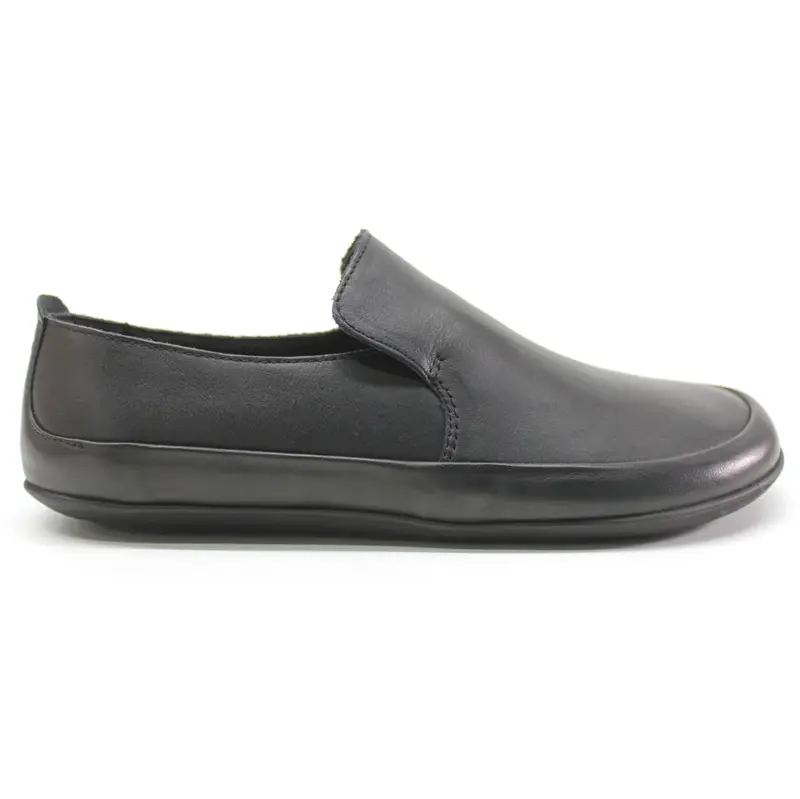 Vivobarefoot Opanka II Leather Women's Slip On Shoes - Obsidian - Size:US 6 Women