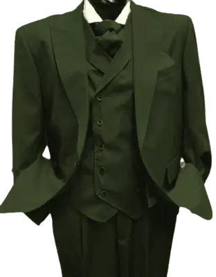 Mens 1930s Suits - Hunter Green Suit
