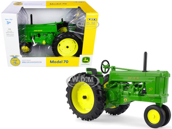 John Deere Model 70 Tractor Green with National FFA Organization Logo 1/16 Diecast Model by ERTL TOMY