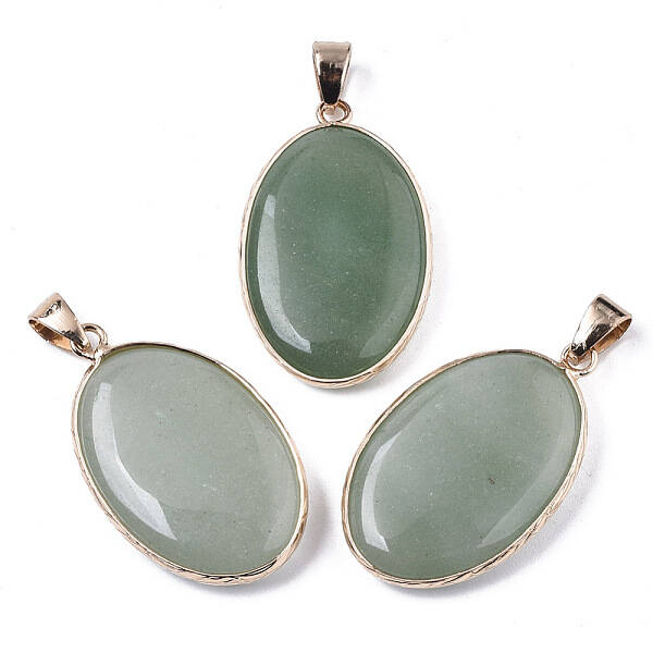 Natural Green Aventurine Pendants