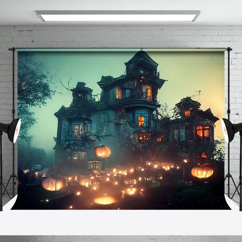 Sunset Dilapidated Deserted Castle Light Backdrop - Aperturee