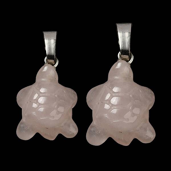 Natural Rose Quartz Pendants