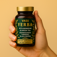 VASU Yerba+ 9-in-1 Yerba Mate Capsules | Yerba Mate + Berberine + Green Tea | Clean Energy & Craving Control | 100 Capsules |...