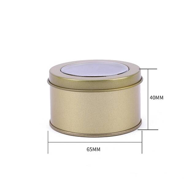 Tinplate Tins Gift Boxes with Clear Window Lid