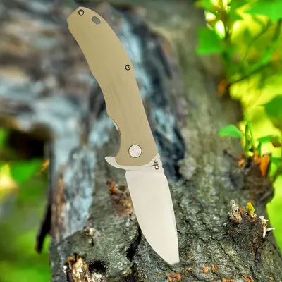 Folding Knife D2 Blade Micarta Handle with Pocket Clip EDC Tactical Knife EDC Multitool Knife (GREEN)-Best Folding Knives for...