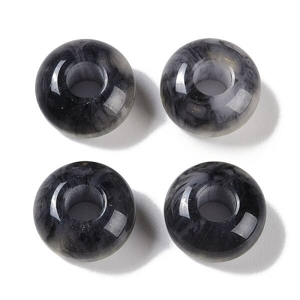 Two Tone Resin European Beads