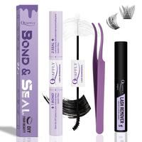 3 in 1 Eyelash Bond & Seal & Remover, Long Lasting Eyelash Glue, Eyelash Remover, Tweezers, Professional Eye Makeup Tool for ...