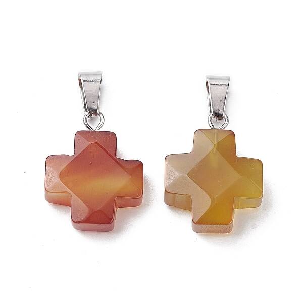 Natural Red Agate Pendants