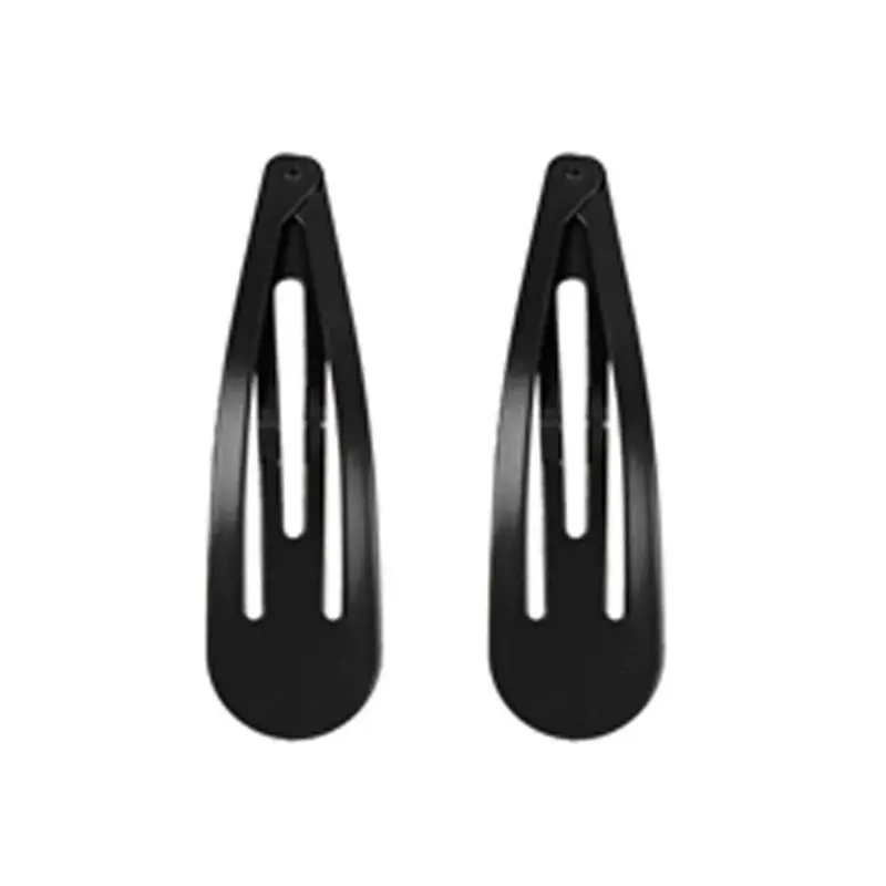 Eurostil Black color clips 5 cm