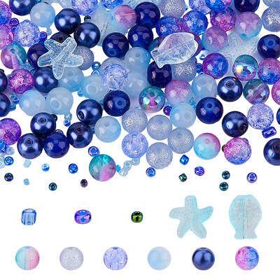 3 Bags Glass Beads