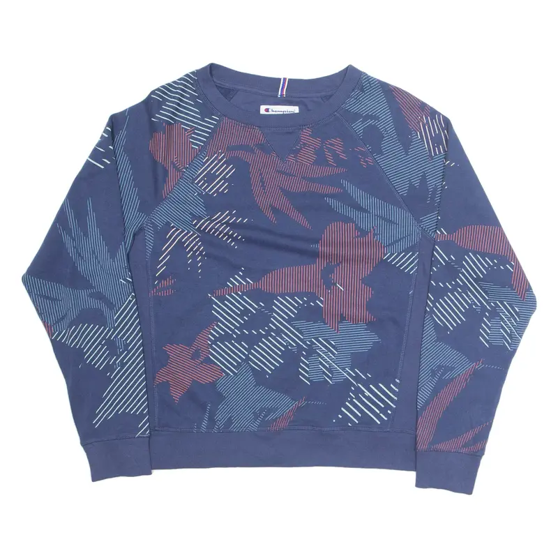 CHAMPION Womens Sweatshirt Blue M