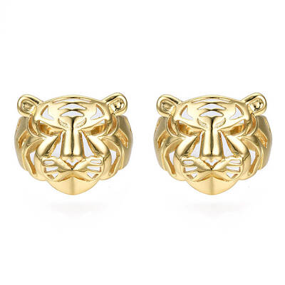 Brass Tiger Open Cuff Ring