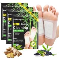 Deep Cleansing Foot Patch, Natural Bamboo Vinegar Ginger Powder Foot Pads For Foot Care,Adhesive Sheets, lmprove Sleep Qualit...