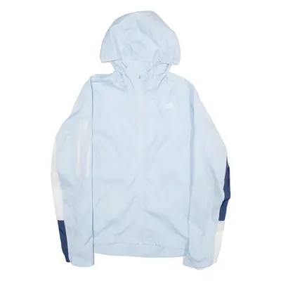ADIDAS Boys Jacket Blue Hooded M