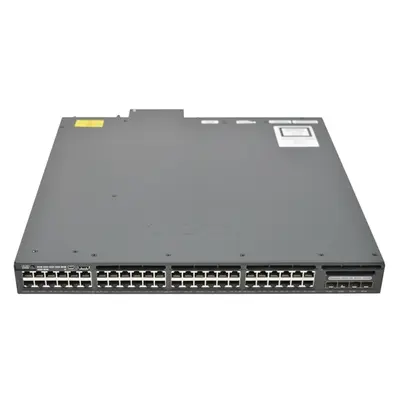 Cisco WS-C3650-48FQ-L | Catalyst 3650 Series 3650-48FQ 48 x Ports PoE+ 1000Base-T + 4 x Ports SFP+ Uplinks Layer 3 Managed 1U...