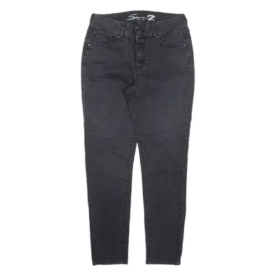 SEVEN7 Jeans Black Denim Slim Skinny Womens W29 L28