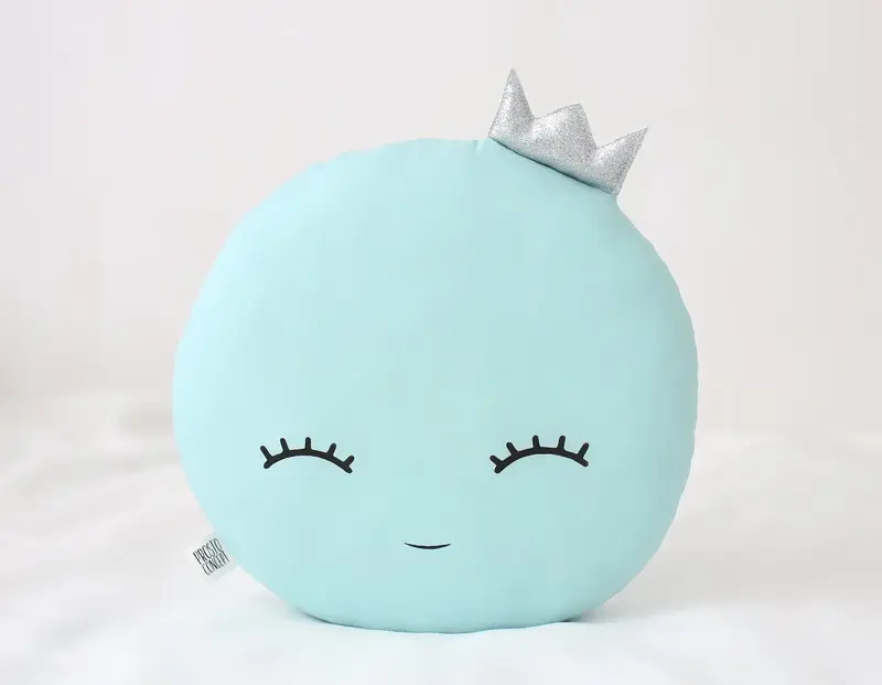 Full Moon Pillow (6 colors) with Crown