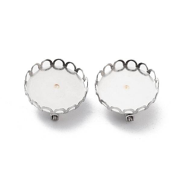 Non-Tarnish 304 Stainless Steel Brooch Base Settings