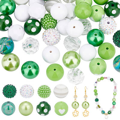 1 Set Mixed Style Acrylic and Resin Beads
