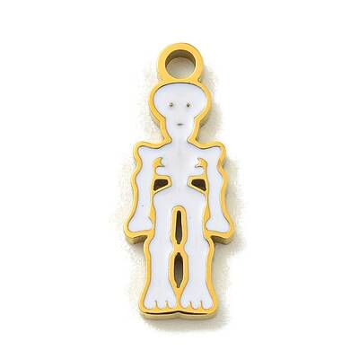 Halloween Theme Ion Plating(IP) 304 Stainless Steel Enamel Pendants