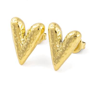 Ion Plating(IP) 304 Stainless Steel Stud Earrings for Women