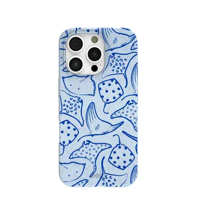 Powder Blue Stingray Fever iPhone 16 Pro Case