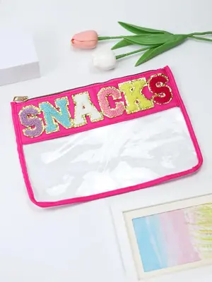 Fashionable Letter Pattern Makeup Bag, Portable Large Capacity Cosmetic Storage Bag, Travel Toiletry Bag for Men & Women