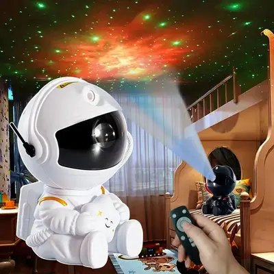 Astronaut Design Star Projector, Galaxy Night Light, Astronaut Space Projector, Starry Nebula Ceiling LED Lamp with Remote Co...