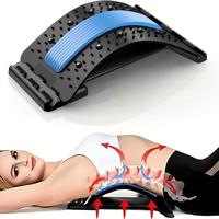 Back Stretcher, 3 Level Adjustable Lumbar Back Cracker Board, Back Cracking Device, Massager for Men and Women