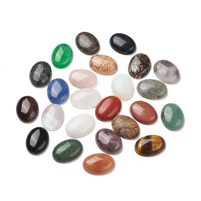 Natural & Synthetic Mixed Gemstone Cabochons