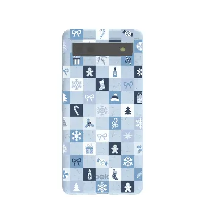 Powder Blue Winter Quilt Google Pixel 6a Case