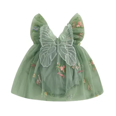 0-18Months Toddler Baby Dress Birthday Party First Birthday Outfit Girl Fairy Dress Tulle Girl Dresses Butterfly