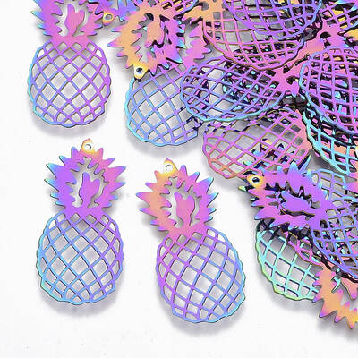 Ion Plating(IP) 201 Stainless Steel Filigree Pendants