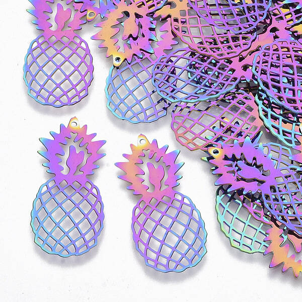 Ion Plating(IP) 201 Stainless Steel Filigree Pendants